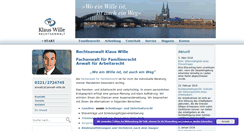 Desktop Screenshot of anwalt-wille.de