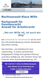 Mobile Screenshot of anwalt-wille.de